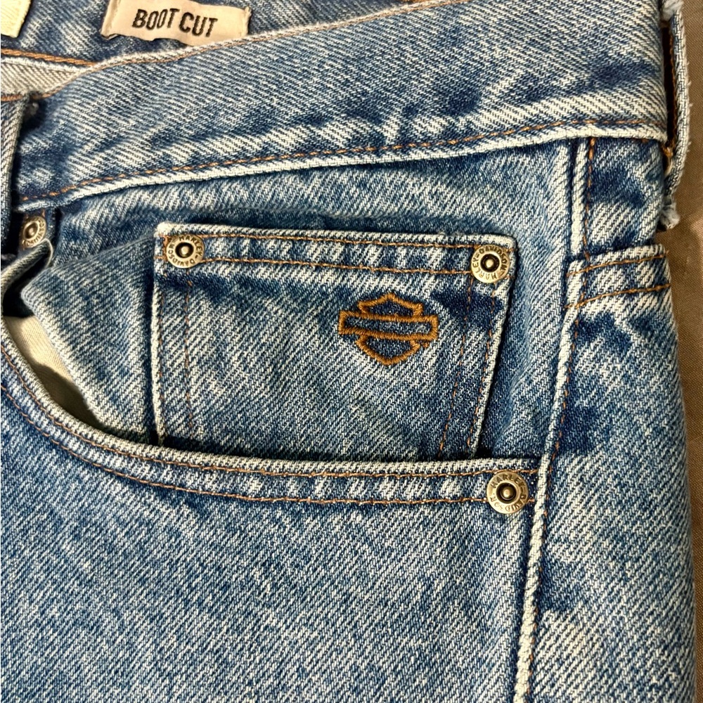 Harley-Davidson Light Blue Straight Jeans